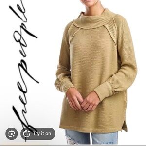 Free People Mock Neck Sweater